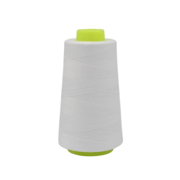 Cône de fil à coudre 100% polyester Blanc - 3000 yards