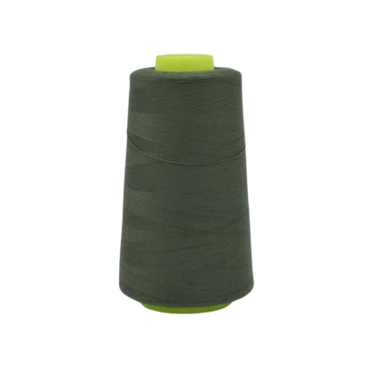 Cône de fil à coudre 100% polyester Vert armée - 3000 yards