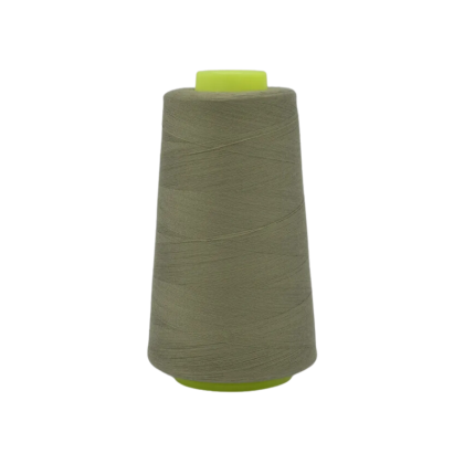 Cône de fil à coudre 100% polyester Vert kaki - 3000 yards