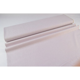 Tissu popeline coton rayures PARME et blanches tissé teint X50 CM