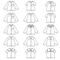 Pochette patron de blouse mixte Rio - Ikatee by Ikatee - du 1 mois au 4 ans