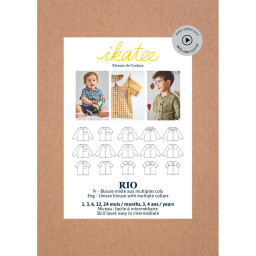 Pochette patron de blouse mixte Rio - Ikatee by Ikatee - du 1 mois au 4 ans