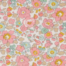 Tissu Liberty Betsy Rose et Vert Cupcake - OEKO TEX