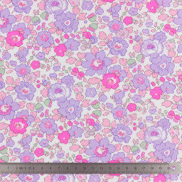 Tissu Liberty Betsy Fluo Lilas - oeko tex