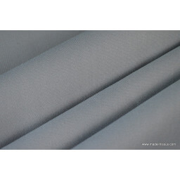 Tissu gabardine imperméable polyester coton gris