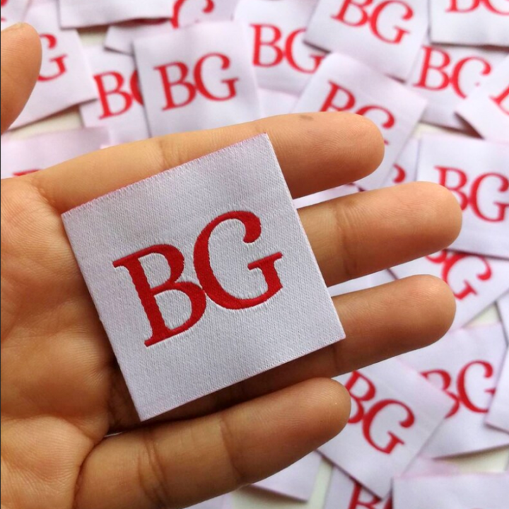 Lot de 5 étiquettes tissées - BG beau Gosse