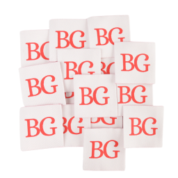 Lot de 5 étiquettes tissées - BG beau Gosse