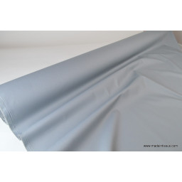 Tissu gabardine imperméable polyester coton gris