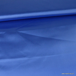 Tissu Satin Biba uni bleu cobalt - premier prix