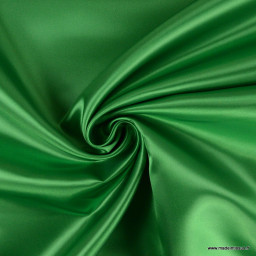 Tissu Satin Biba uni Vert - premier prix