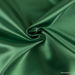 Tissu Satin Biba uni Vert foncé - premier prix
