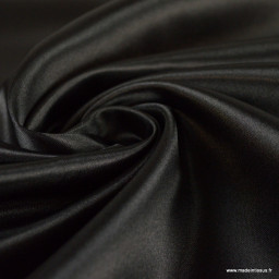 Tissu Satin Biba uni Noir - premier prix