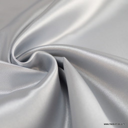 Tissu Satin Biba uni Argent - premier prix