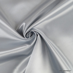 Tissu Satin Biba uni Argent - premier prix