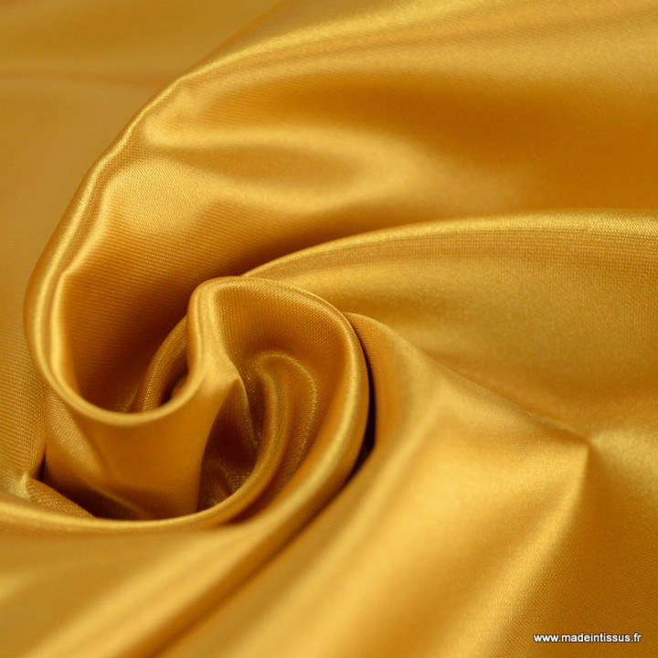 Tissu Satin Biba uni doré - premier prix