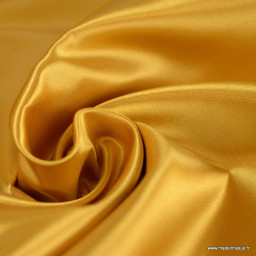 Tissu Satin Biba uni doré - premier prix