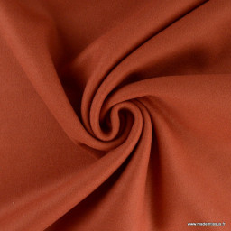 Tissu pour manteau Roberto en lainage mélangé - coloris Rouille