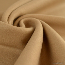 Tissu pour manteau Roberto en lainage mélangé - coloris Camel