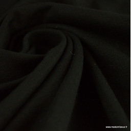 Tissu Jersey de viscose uni Noir - Oeko tex