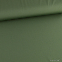 Tissu lycra respirant bi elastique pour legging de sport coloris Vert kaki