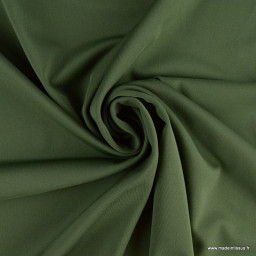 Tissu lycra respirant bi elastique pour legging de sport coloris Vert kaki