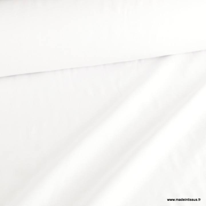Twill viscose lourd coloris Blanc