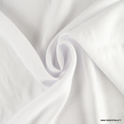 Twill viscose lourd coloris Blanc