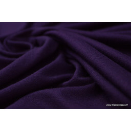 Tissu ultra doux Jersey en viscose Bambou coloris Myrtille (violet)
