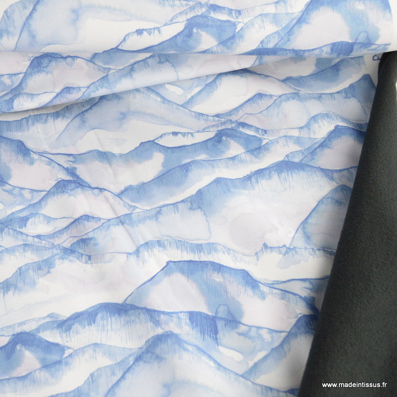 Tissu Softshell Imperméable 50x150 Cm - 330g/m², Polyester/élasthanne - Pour Vêtements Outdoor, Sacs, Poussettes - 3