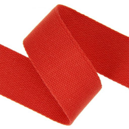 Sangle souple 38mm en coton - Rouge