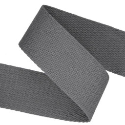 Sangle souple 38mm en coton - Gris anthracite