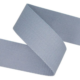Sangle souple 38mm en coton - Bleu jean
