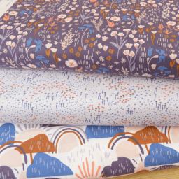 Tissu Cotton and Steel motifs fleurs - Dear Isla - Hazy Fabric