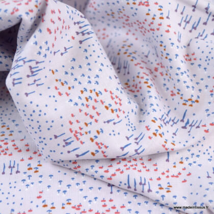 Tissu Cotton and Steel motifs fleurs - Dear Isla - Hazy Fabric