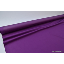 Tissu gabardine imperméable polyester coton violet x50cm