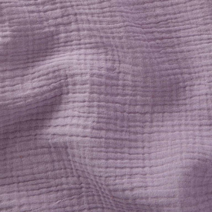 Tissu Double gaze coton Coloris Lilas clair - oeko tex
