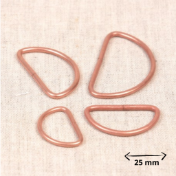 Passant boucle demi-rond Cuivre - 32mm - lot de 2