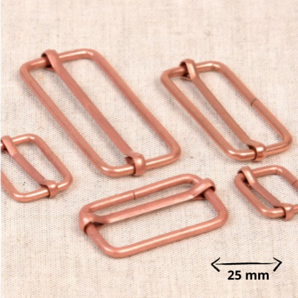 Boucles de réglage 25mm - finition cuivré