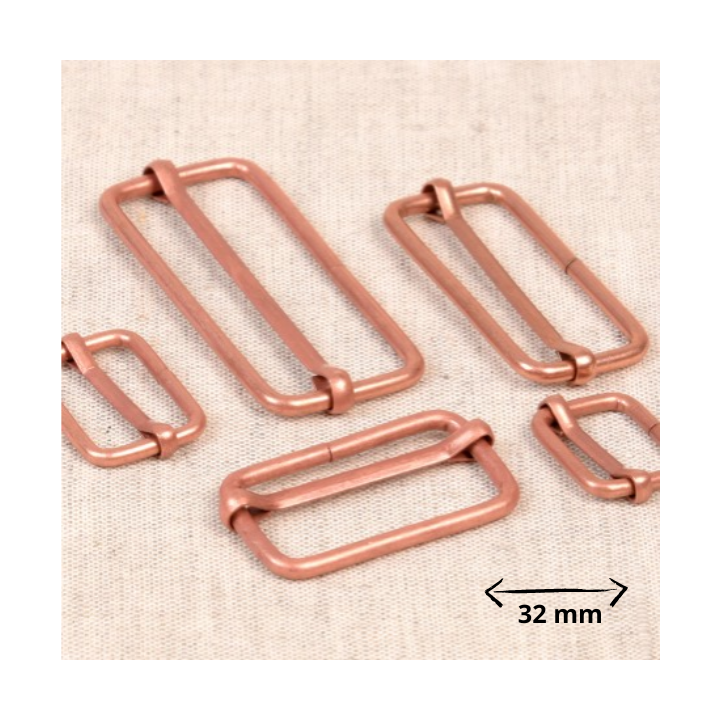 Boucles de réglage 32mm - finition cuivré