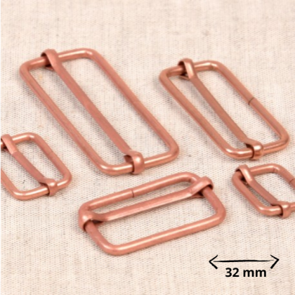 Boucles de réglage 32mm - finition cuivré