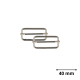 Boucles de réglage 38mm - finition Argent