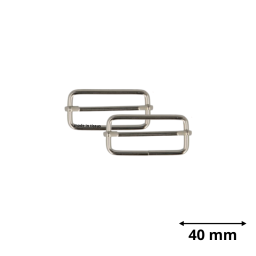 Boucles de réglage 38mm - finition Argent