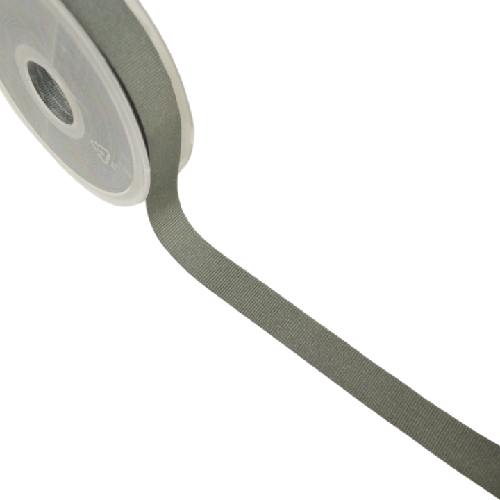 Ruban gros grain Gris anthracite - 15 mm