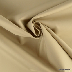Tissu oxford beige avec menbrane étanche et respirant