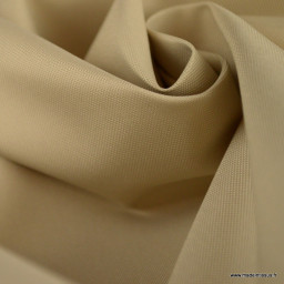 Tissu oxford beige avec menbrane étanche et respirant