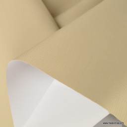 Tissu oxford beige avec menbrane étanche et respirant