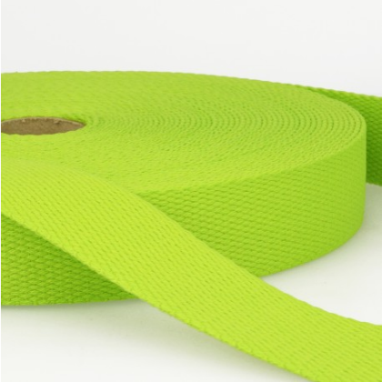 Sangle renforcée en coton pour sac coloris Vert Anis