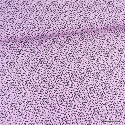 1 coupon de 65 cm Tissu Viscose motifs léopard fond rose