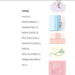 Livre L'essentiel de la couture - Techniques et conseils