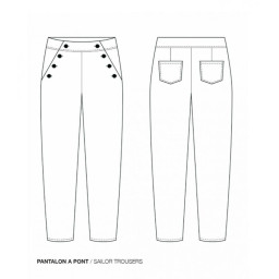 Patron Pantalon I AM Nout du 34 au 46 - I AM Pattern